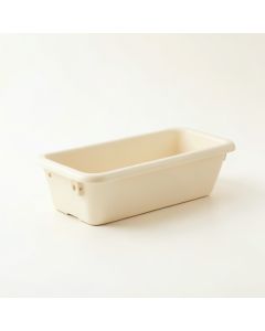 Cove Dell Empty Railing Planter With Integral Brackets - Cream (synthetic illustration; no displayed measurements)