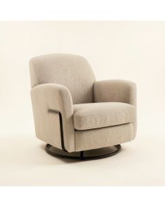 Herkimer 27 '' Wide Wool Swivel Lounge Chair (synthetic illustration; no displayed measurements)