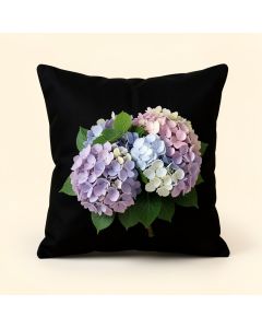 Thijmen Hydrangea Bunch Floral Throw Pillow (synthetic illustration; no displayed measurements)