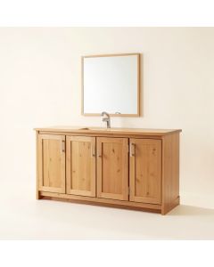 Aneira Full 60 '' Double Bathroom Vanity Set (synthetic illustration; no displayed measurements)