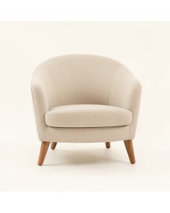 Harbor Branch Upholstered Armchair - Beige (synthetic illustration; no displayed measurements)