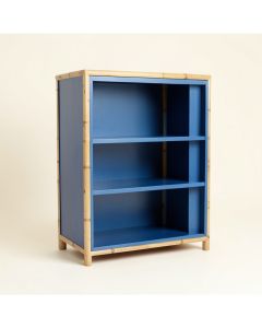 Stone Arc Freestanding Bookcase - Blue (synthetic illustration; no displayed measurements)