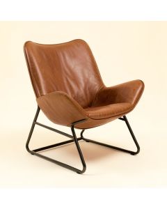 Ludgera 31.5 '' Wide Cowhide Butterfly Chair (synthetic illustration; no displayed measurements)