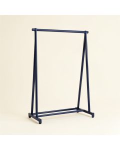Aspen Bridge Empty Garment Rack - Navy (synthetic illustration; no displayed measurements)