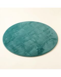 Round Emzley Teal Indoor / Outdoor Area Rug (synthetic illustration; no displayed measurements)