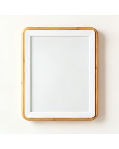 River Arc Framed Wall Mirror - White (synthetic illustration; no displayed measurements)