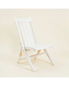 Olive Bridge Folding Outdoor Chair - White (synthetic illustration; no displayed measurements)