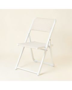 Olive Bluff Folding Outdoor Chair - White (synthetic illustration; no displayed measurements)