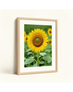 Sunflower Giclée Framed Photographic Print (synthetic illustration; no displayed measurements)