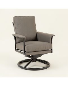 Lenita Swivel Patio Chair With Cushions (synthetic illustration; no displayed measurements)