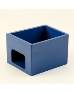 Dune Field Empty Furniture-Style Litter Enclosure - Blue (synthetic illustration; no displayed measurements)