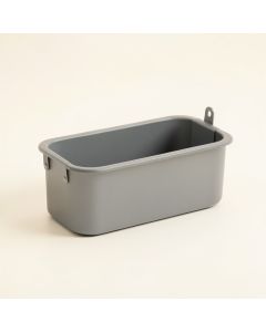 Glen Crest Empty Railing Planter With Integral Brackets - Gray (synthetic illustration; no displayed measurements)