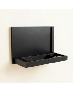 Sage Bridge Empty Wall-Mounted Tool Organizer Panel - Black (synthetic illustration; no displayed measurements)