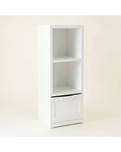 Pine Bend Narrow Cubby Tower - White (synthetic illustration; no displayed measurements)