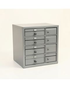 Summit Branch Small-Parts Storage Drawer Cabinet - Gray (synthetic illustration; no displayed measurements)