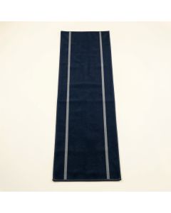 Cliff Crest Narrow Runner Rug - Navy (synthetic illustration; no displayed measurements)