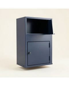 Clay Arc Wall-Mounted Entry Cabinet (synthetic illustration; no displayed measurements)