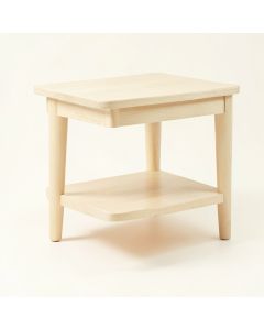 Ridge Edge Side Table - Ivory (synthetic illustration; no displayed measurements)