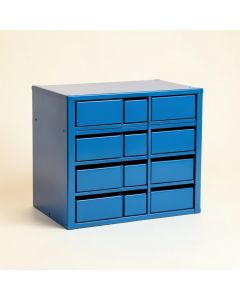 Brook Dale Small-Parts Storage Drawer Cabinet - Blue (synthetic illustration; no displayed measurements)