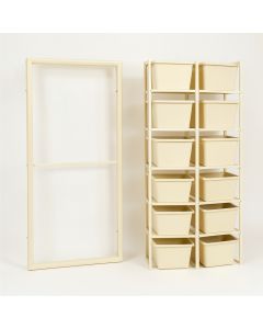 Elm Brook Empty Vertical Garden Frame - Cream (synthetic illustration; no displayed measurements)
