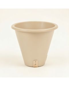 Laurel Bluff Empty Railing Planter With Integral Brackets - Beige (synthetic illustration; no displayed measurements)