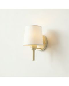 Linden Dale Wall Sconce Mounted On A Plain Wall - Cream (synthetic illustration; no displayed measurements)