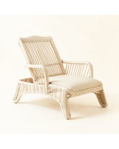 Clay Branch Outdoor Lounge Chair - Cream (synthetic illustration; no displayed measurements)