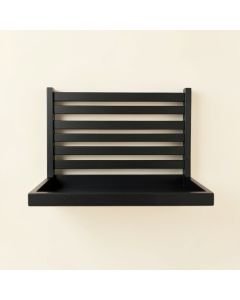 Glen Brook Wall-Mounted Entryway Organizer Shelf - Black (synthetic illustration; no displayed measurements)