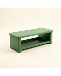 Fern Branch Narrow Outdoor Storage Bench - Green (synthetic illustration; no displayed measurements)