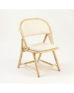 Spruce Bridge Folding Outdoor Chair - Cream (synthetic illustration; no displayed measurements)