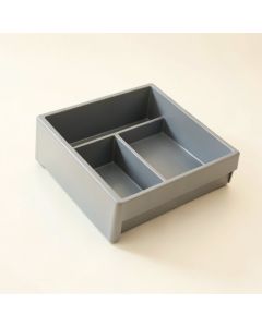 Moss Arc Empty Pantry Drawer Organizer Insert - Gray (synthetic illustration; no displayed measurements)