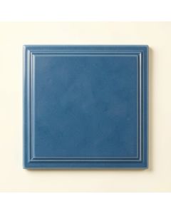 Holly Branch Uninstalled Square Decorative Tile - Blue (synthetic illustration; no displayed measurements)