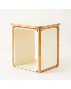 Slate Bluff Side Table - Cream (synthetic illustration; no displayed measurements)