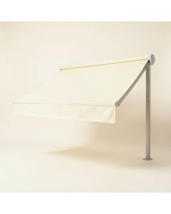 118.1 '' W Manual Retraction Side Awning In Cream (synthetic illustration; no displayed measurements)