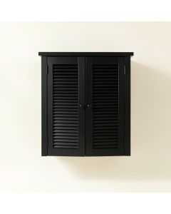 Laurel Brook Wall-Mounted Laundry Cabinet - Black (synthetic illustration; no displayed measurements)
