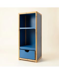 Shore Branch Narrow Cubby Tower - Blue (synthetic illustration; no displayed measurements)