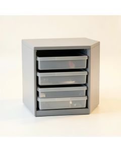 Flint Canyon Small-Parts Storage Drawer Cabinet - Gray (synthetic illustration; no displayed measurements)