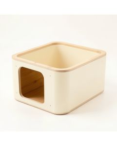 Olive Dell Empty Furniture-Style Litter Enclosure - Cream (synthetic illustration; no displayed measurements)