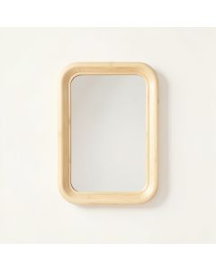 Birch Crest Framed Wall Mirror - Ivory (synthetic illustration; no displayed measurements)