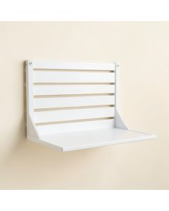 Willow Arc Wall-Mounted Entryway Organizer Shelf - White (synthetic illustration; no displayed measurements)