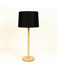 Willow Dale Floor Lamp With A Plain Fabric Shade - Black (synthetic illustration; no displayed measurements)