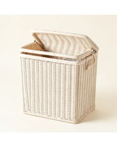 Reed Bend Laundry Hamper - White (synthetic illustration; no displayed measurements)