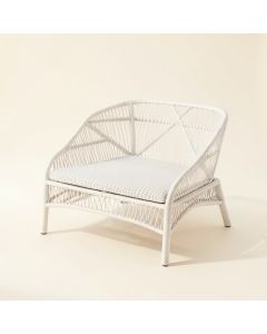 Juniper Canyon Outdoor Lounge Chair - White (synthetic illustration; no displayed measurements)