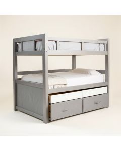 Santa Barbara Full Over Full Bunk Bed With Trundle And 4 Drawers (synthetic illustration; no displayed measurements)
