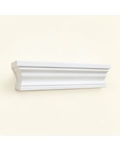 Dentil 4 3/8 '' H X 96 '' W X 3 1/8 '' D Crown Molding (synthetic illustration; no displayed measurements)