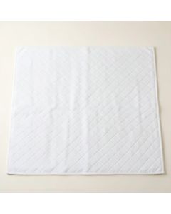 Field Bend Bath Mat - White (synthetic illustration; no displayed measurements)