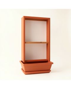 Sage Arc Empty Vertical Garden Frame - Terracotta (synthetic illustration; no displayed measurements)