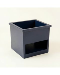 Glen Crest Empty Raised Planter - Navy (synthetic illustration; no displayed measurements)