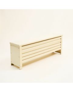 Sage Canyon Narrow Outdoor Storage Bench - Ivory (synthetic illustration; no displayed measurements)