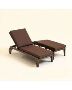 Raminez Sun Lounger Set With Cushion And Table (synthetic illustration; no displayed measurements)